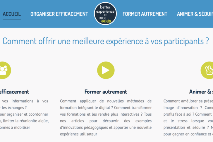 Le blog Better Experience by Pulse Origin